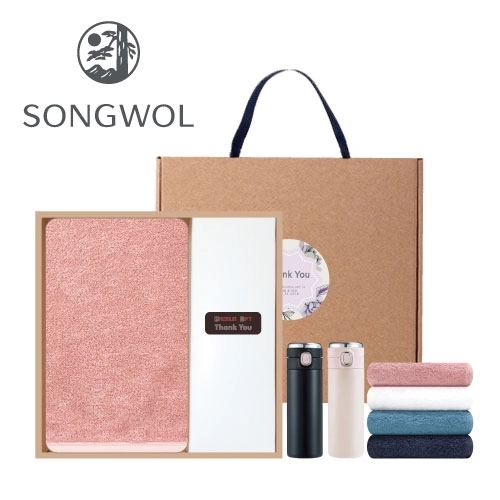 (송월타올)40수코마무지40(180g) 텀블러세트(40수코마무지40(180g) + LED텀블러)