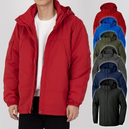 폴라폴리스 내피 탈부착 후드 방한 점퍼 (S-4XL), 남성 여성 점퍼