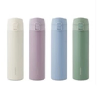 슬림핏 원터치 텀블러 400ml 아이보리, 바이올렛, 블루, 그린