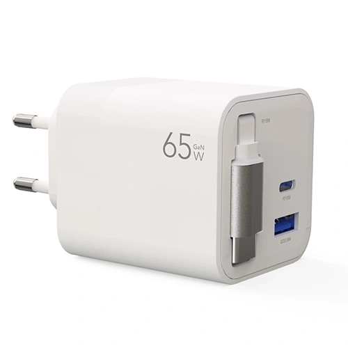 GaN PD 65W PPS 릴케이블 초고속 충전기 C타입 멀티포트 고속충전 어댑터