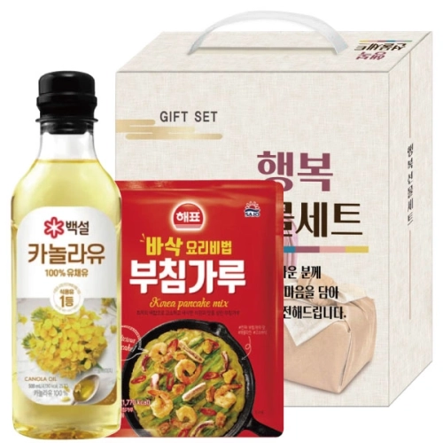 백설 카놀라유, 해표 부침가루 선물세트