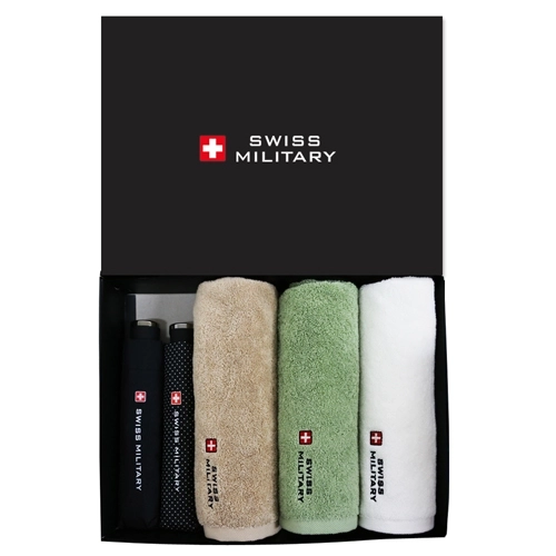 SM 3단 수동 무지 우산 + 핀 도트 우산 + 180g 면사타올 3P (소)