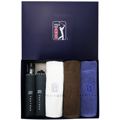 PGA 3단 완전자동 로고 우산 + 수동 로고 우산 + 150g 타올 3p소