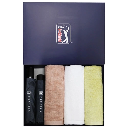 PGA 3단 수동 우산 + 3단 7K 완전자동 블랙메탈 우산 + 180g 모달 면사 타올 3P세트 (소)