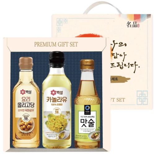 프리미엄 선물세트 3p 4호 (백설 올리고당, 백설 카놀라유, 청정원 맛술)
