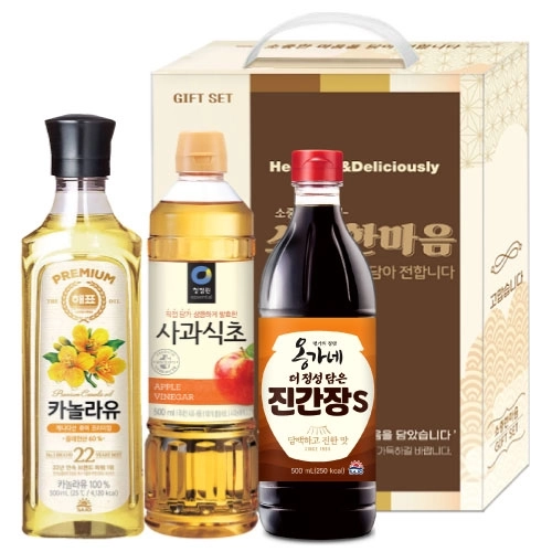 소중한마음 3p 2호(카놀라유+사과식초+진간장)