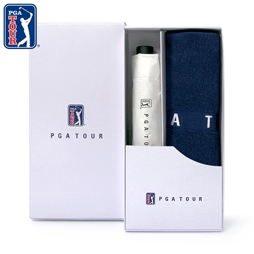 PGA 3단수동 카본 립스탑 암막 우양산+130g 면사타올 세트