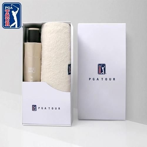 PGA 3단수동 암막 우양산+200g코마사타올세트