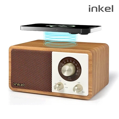 인켈 15W 고속무선충전 블루투스스피커 라디오 ANALOGUE