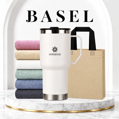 바젤 오피스핏 텀블러 900ml + 송월타올 라이트 무지 130g