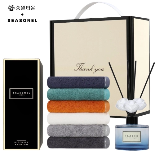 시즈넬 호텔 선물세트 디퓨저 120ml+솔리드뱀부무지 200g