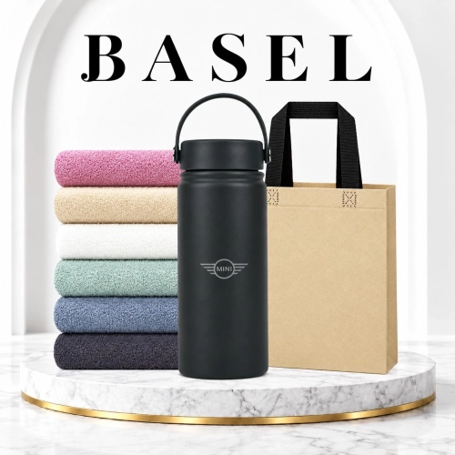 바젤 소프트 핸들 텀블러550ml + 송월타올 라이트 무지 130g