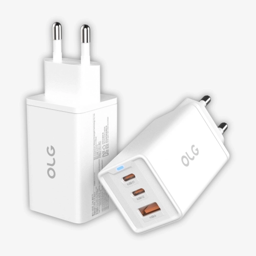올지 65W 초고속 멀티 충전기 3포트 PD PPS 급속 충전 어댑터 C타입 USB 스마트폰 핸드폰 태블릿